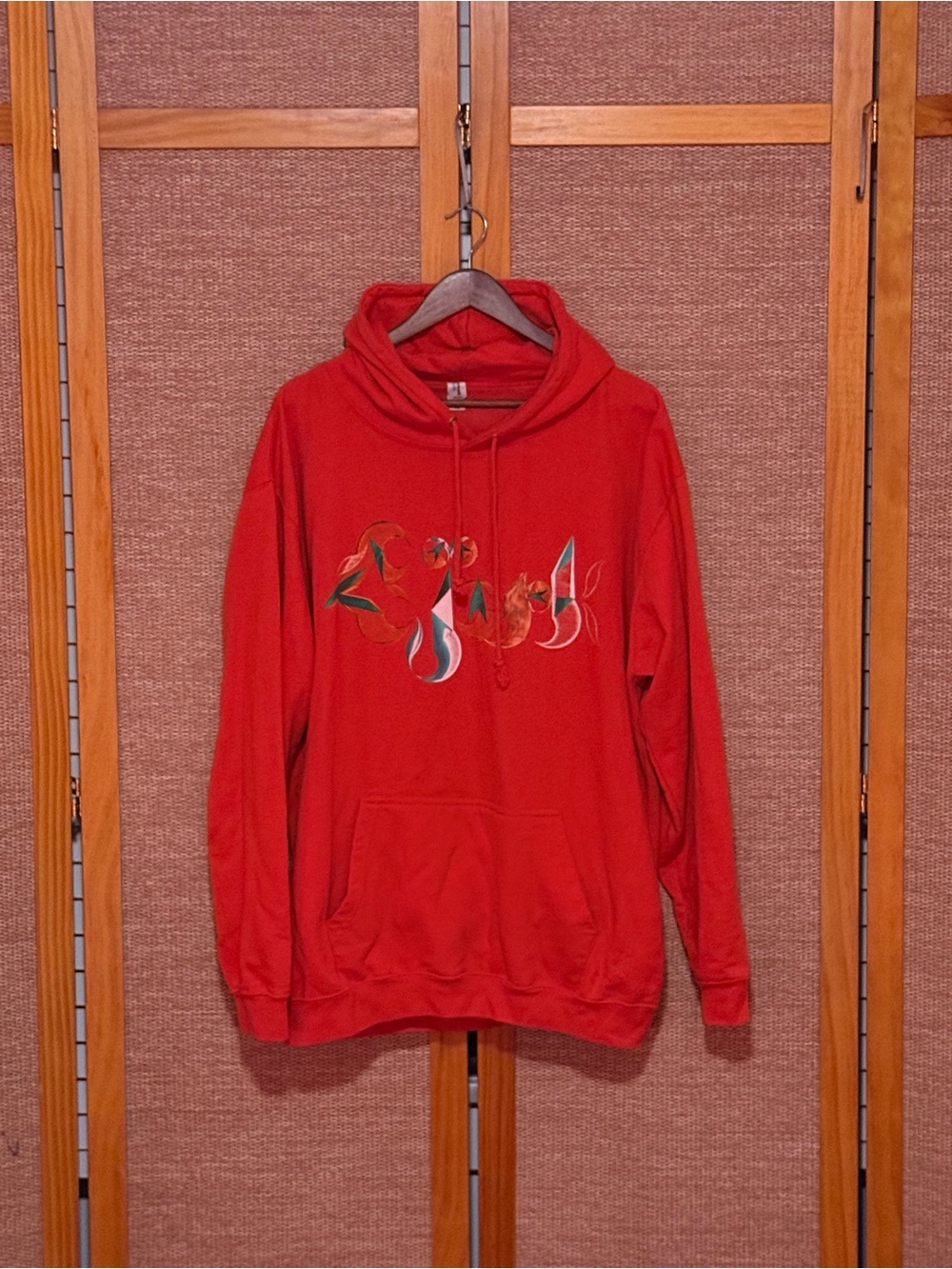 Orange Bjork Pullover Hoodie